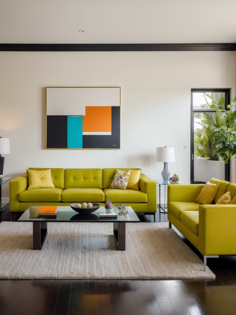 contemporary-living-room-ideas-sleek-furniture-bold-pops-color-unique-art-pieces-modern-artistic-feel