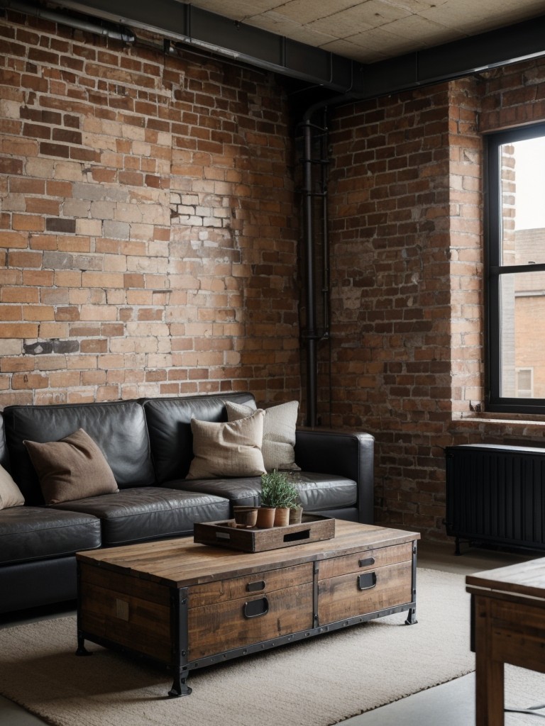 industrial-living-room-ideas-exposed-brick-walls-raw-materials-utilitarian-furniture-creating-cool-edgy-urban-look
