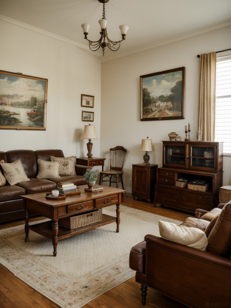 vintage-inspired-living-room-ideas-antique-furniture-retro-accessories-vintage-artwork