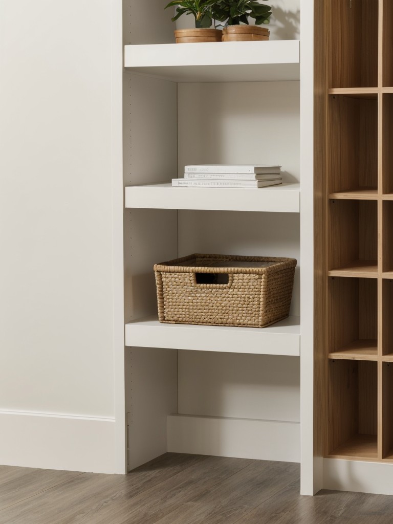 install-floating-shelves-wall-mounted-storage-units-to-free-up-floor-space