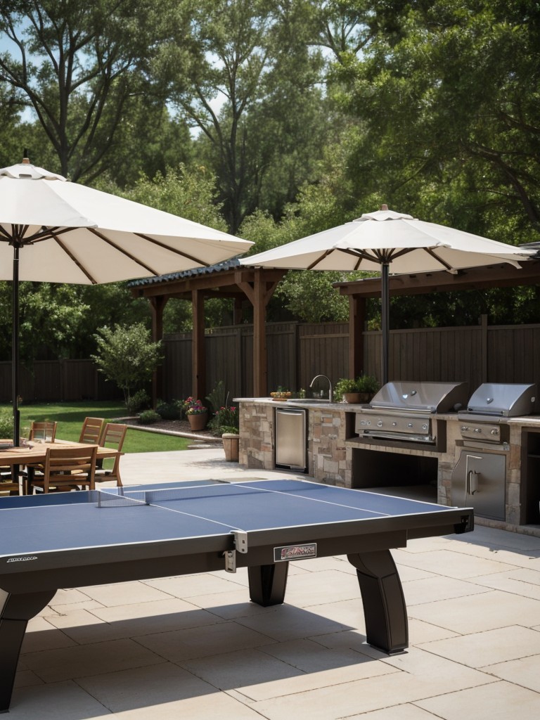 family-friendly-backyard-entertainment-ideas-built-outdoor-kitchen-pizza-oven-fun-games-like-ping-pong-table
