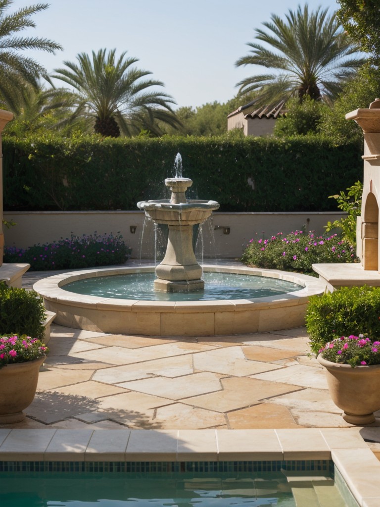 mediterranean-backyard-design-ideas-featuring-vibrant-flowers-tiled-accents-soothing-water-fountain
