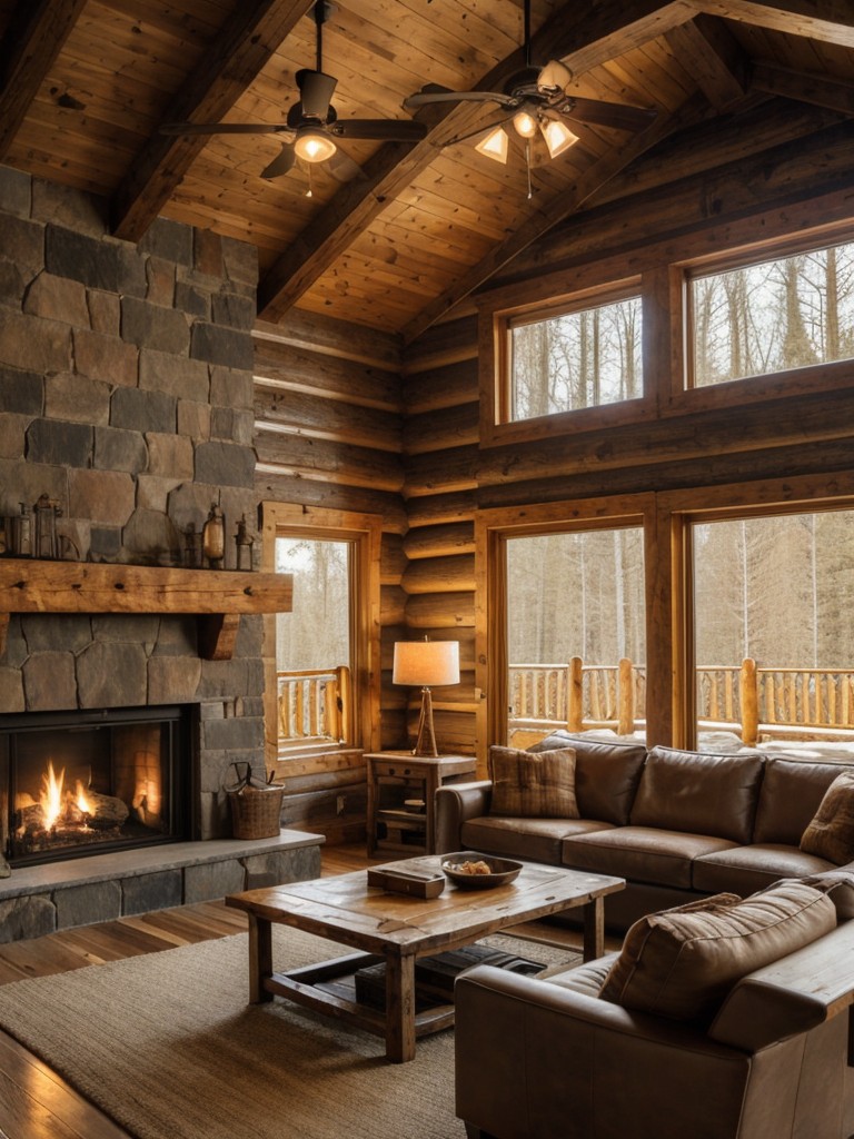 rustic-cabin-living-room-ideas-cozy-wood-paneling-stone-fireplace-warm-earthy-tones