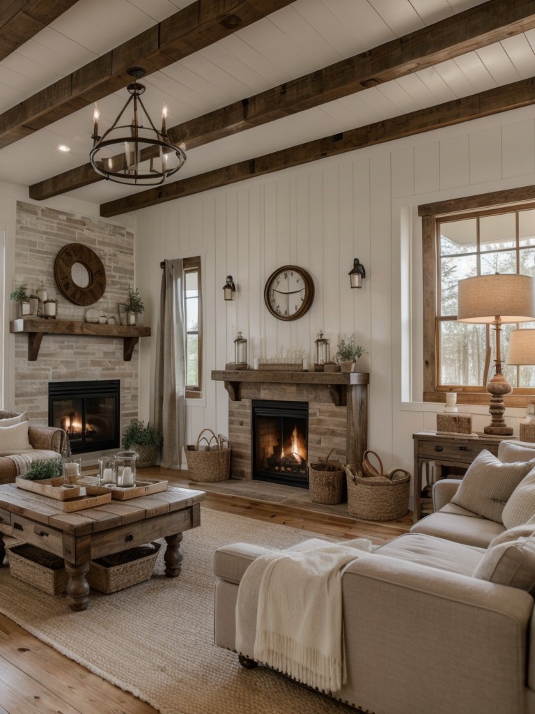 farmhouse-living-room-ideas-shiplap-walls-cozy-textiles-rustic-wooden-furniture-charming-cozy-ambiance