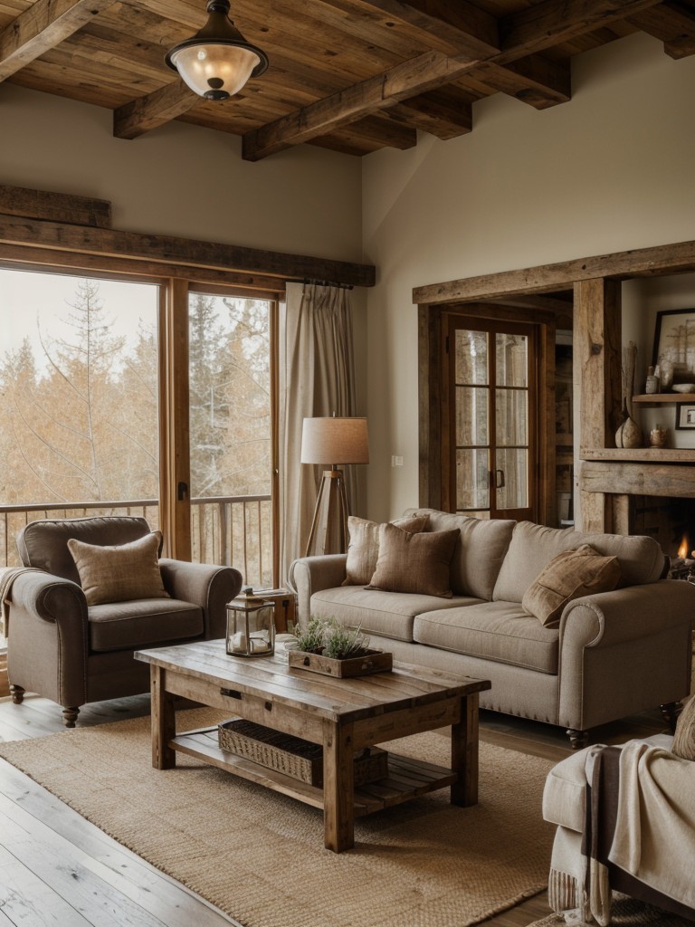 rustic-living-room-ideas-weathered-wood-furniture-cozy-textiles-warm-earth-tones-cozy-inviting-atmosphere