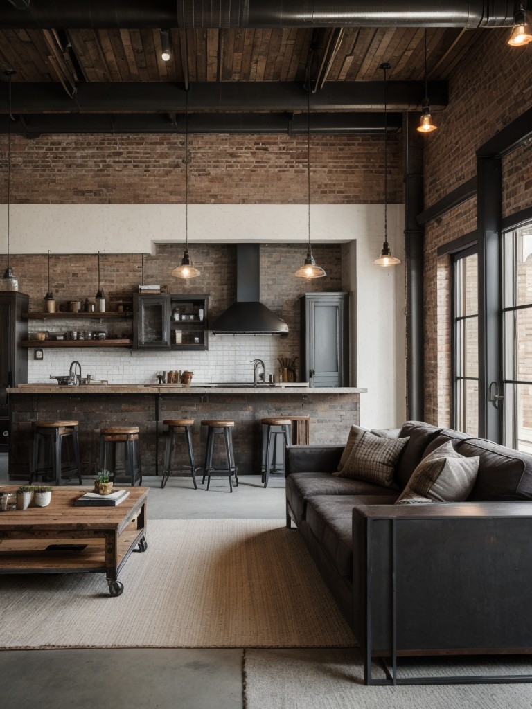 industrial-living-room-ideas-exposed-brick-metal-accents-mix-textures-modern-edgy-look-incorporating-salvaged-materials-factory-inspired-lighting