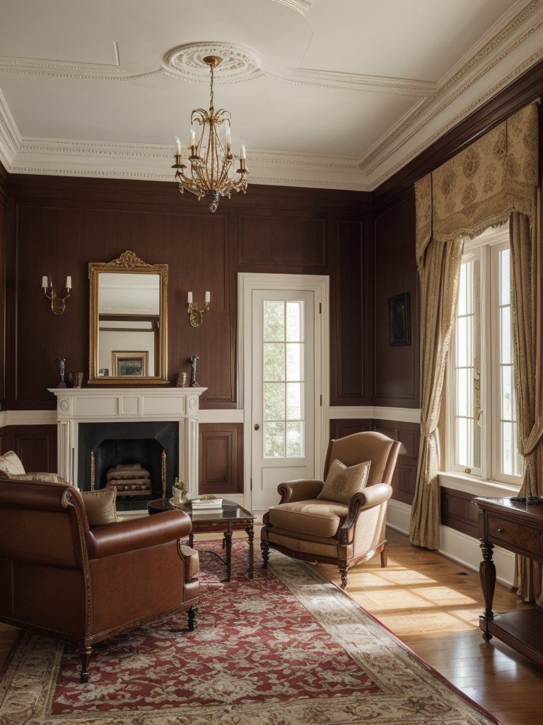 traditional-living-room-ideas-elegant-furniture-rich-color-palette-intricate-detailing-such-crown-molding-wainscoting-to-evoke-classic-timeless-feel