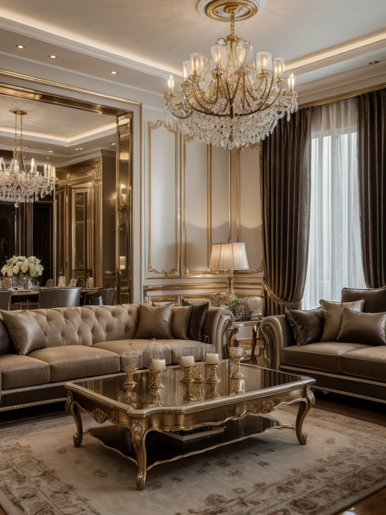 glam-living-room-ideas-luxurious-furniture-metallic-accents-dramatic-lighting
