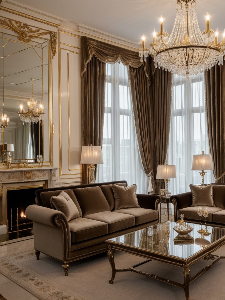 sophisticated-living-room-ideas-elegant-furnishings-glamorous-accents-like-crystal-chandeliers-velvet-drapes