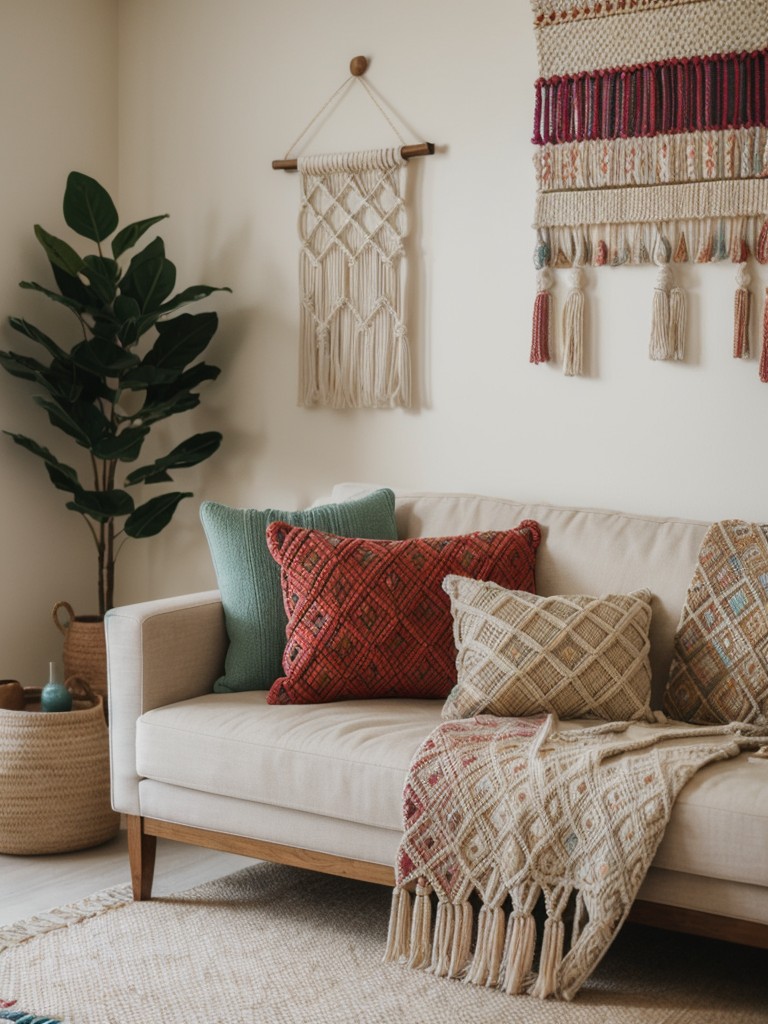 incorporating-colorful-throw-pillows-macrame-wall-hangings-layered-rugs