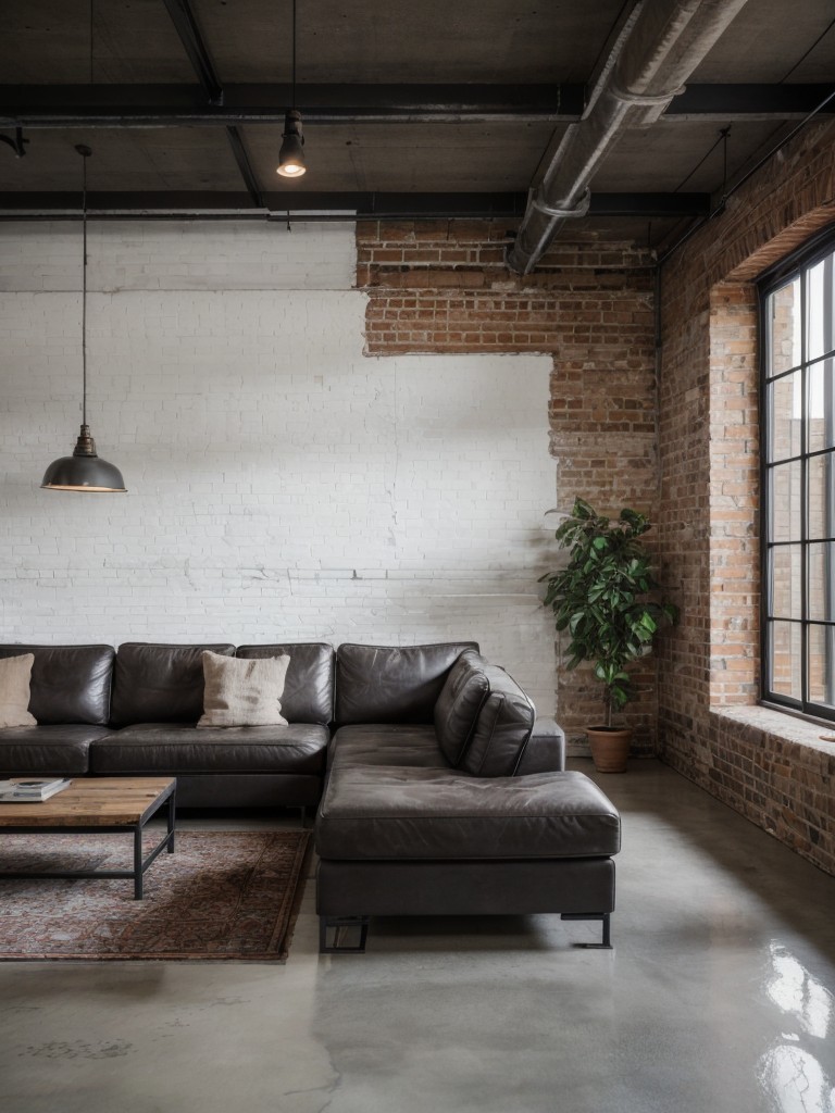 industrial-living-room-ideas-exposed-brick-walls-metal-accents-concrete-flooring-raw-edgy-aesthetic