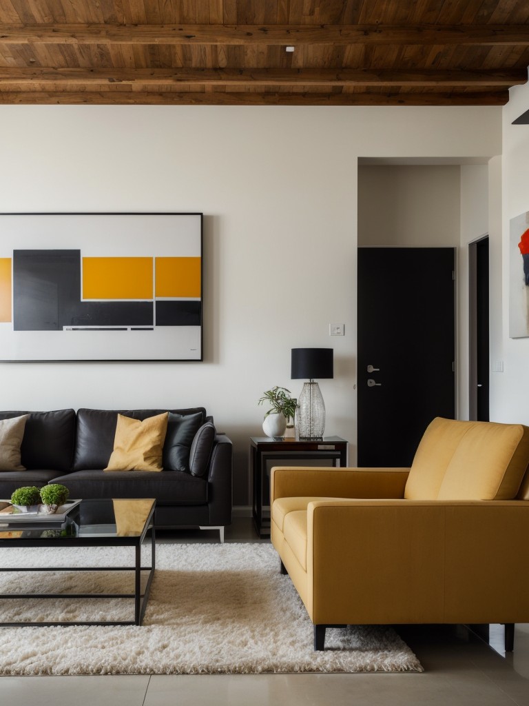 contemporary-living-room-ideas-focus-sleek-furniture-bold-artwork-mix-textures-to-create-stylish-chic-space
