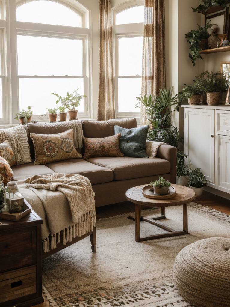 bohemian-inspired-living-room-ideas-mix-patterns-textures-cozy-seating-options-relaxed-eclectic-atmosphere