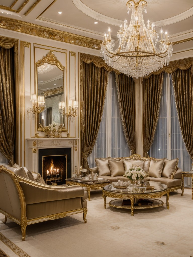 glamorous-living-room-ideas-luxurious-fabrics-crystal-chandeliers-metallic-accents-to-create-glamorous-opulent-space
