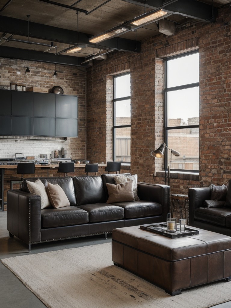 industrial-chic-living-room-ideas-exposed-brick-walls-metal-accents-distressed-leather-furniture-sleek-edgy-look