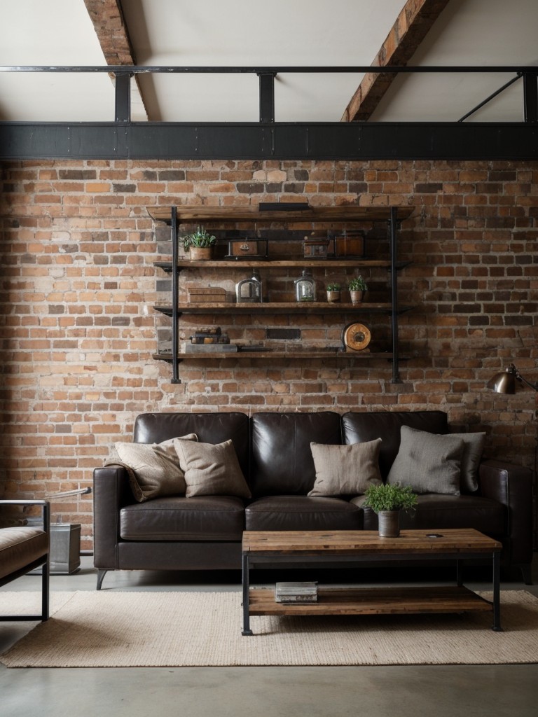 industrial-living-room-ideas-highlighting-exposed-brick-walls-metal-accents-rustic-furniture-to-achieve-raw-edgy-aesthetic