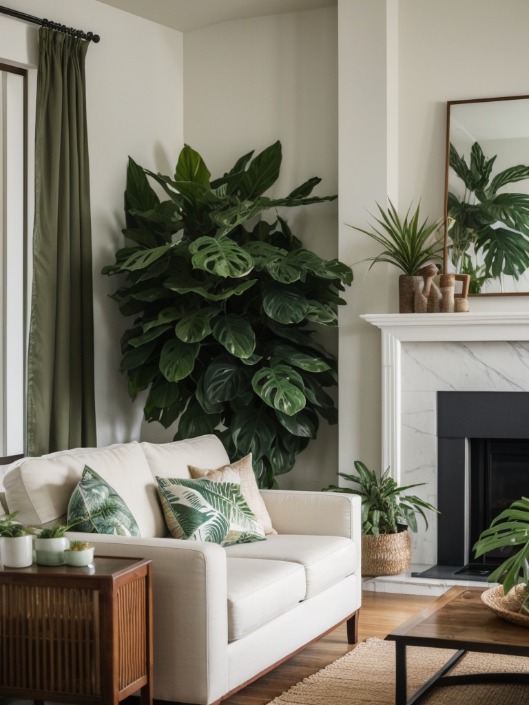 tropical-living-room-ideas-tropical-prints-indoor-plants-relaxed-vibe