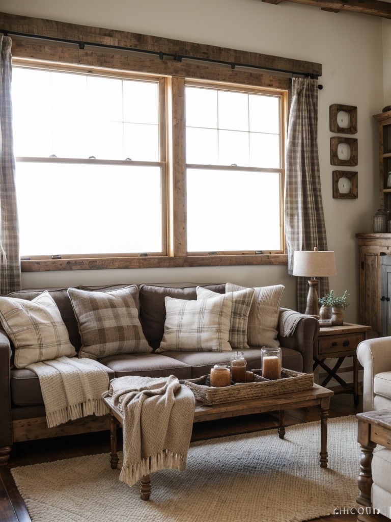 cozy-farmhouse-living-room-ideas-rustic-elements-such-exposed-beams-distressed-wood-furniture-cozy-textiles-like-plaid-blankets-knit-pillows