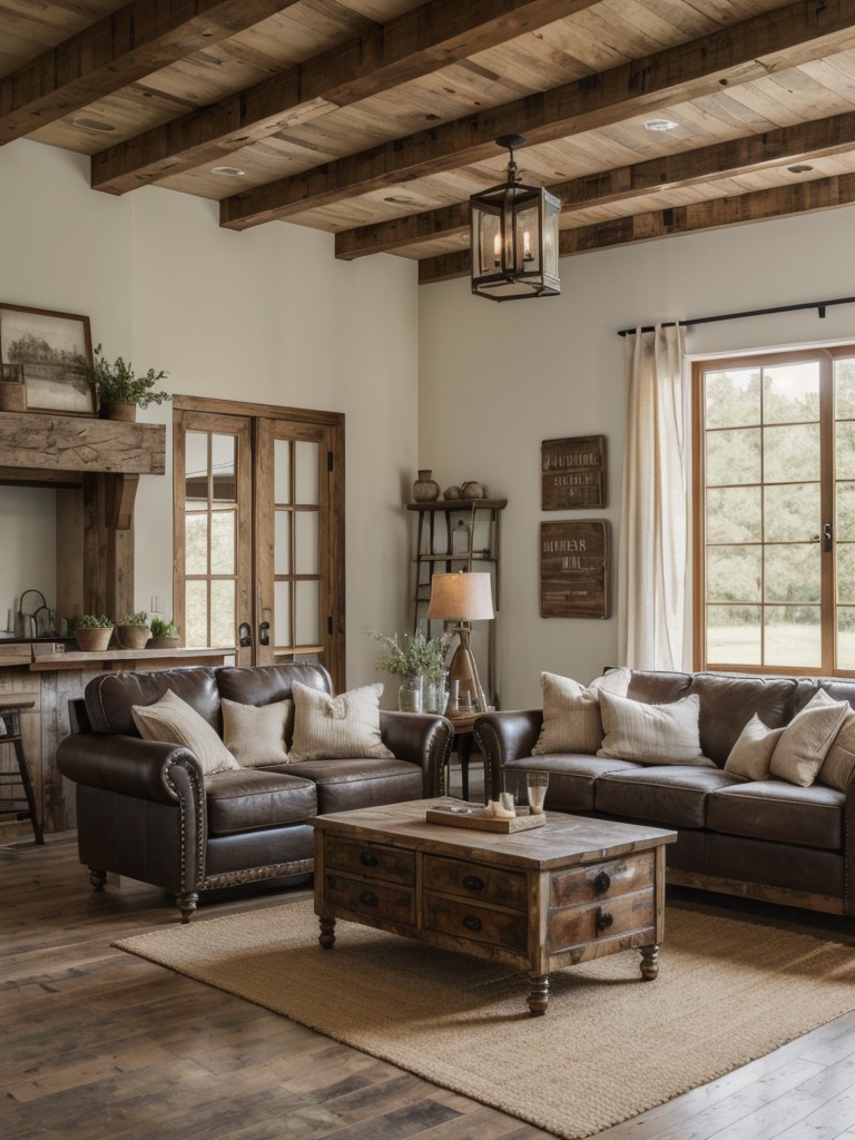 farmhouse-living-room-ideas-rustic-decor-distressed-wood-furniture-vintage-inspired-accents-charming-homey-feel