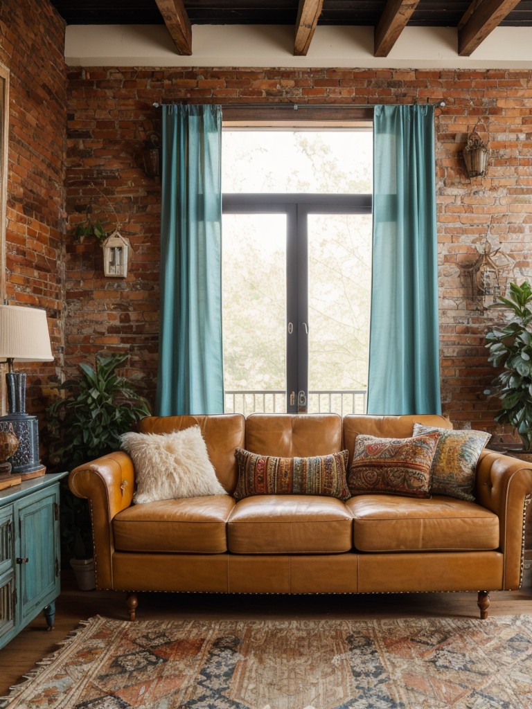 combine-different-patterns-textures-bohemian-inspired-living-room-mix-vintage-eclectic-furniture-pieces-unique-vibrant-space-that-reflects-your-person