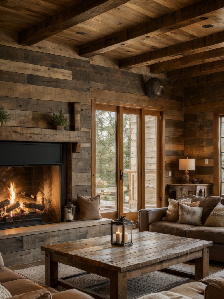 rustic-living-room-ideas-reclaimed-wood-accents-cozy-fireplace-earthy-color-scheme