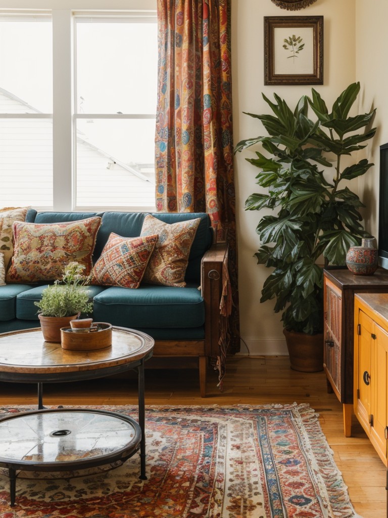 bohemian-living-room-ideas-eclectic-patterns-vibrant-colors-mix-vintage-modern-furniture