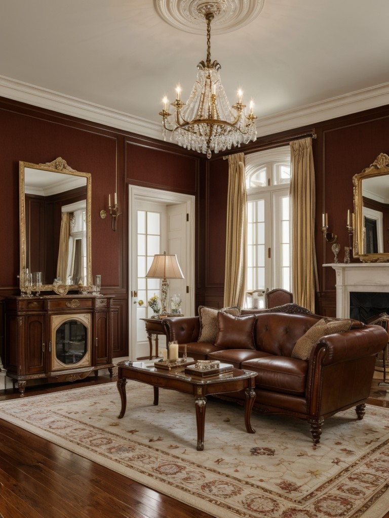 traditional-living-room-ideas-classic-furniture-pieces-rich-colors-elegant-accents-like-chandeliers-antique-mirrors