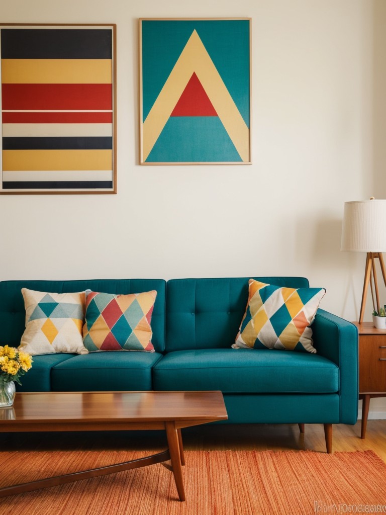 mid-century-modern-living-room-ideas-retro-furniture-geometric-patterns-pops-vibrant-colors-retro-nostalgic-vibe
