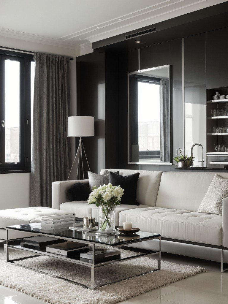 contemporary-living-room-ideas-sleek-furniture-monochromatic-color-scheme-modern-decor-elements-like-metallic-accents-glass-surfaces
