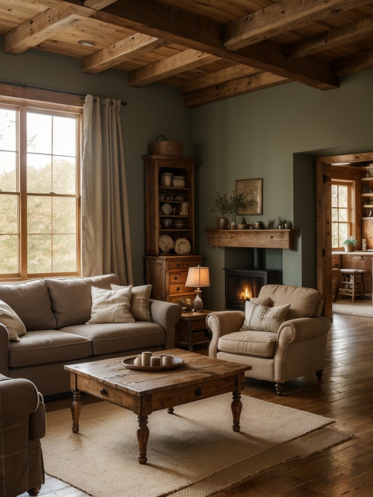 cozy-farmhouse-living-room-ideas-rustic-wooden-furniture-vintage-accessories-warm-color-palette