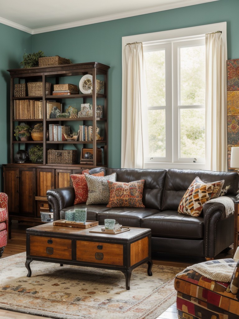 eclectic-living-room-ideas-mix-different-furniture-styles-bold-patterns-eclectic-collection-art-accessories