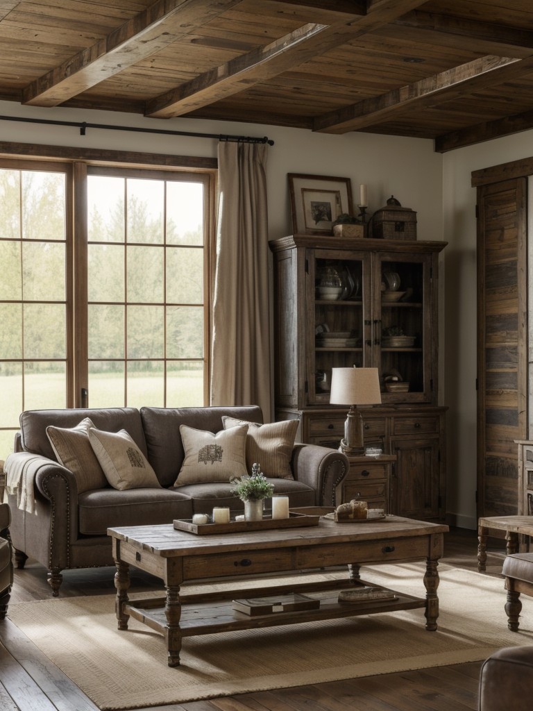 farmhouse-living-room-ideas-rustic-furniture-vintage-accents-distressed-finishes-charming-country-inspired-space