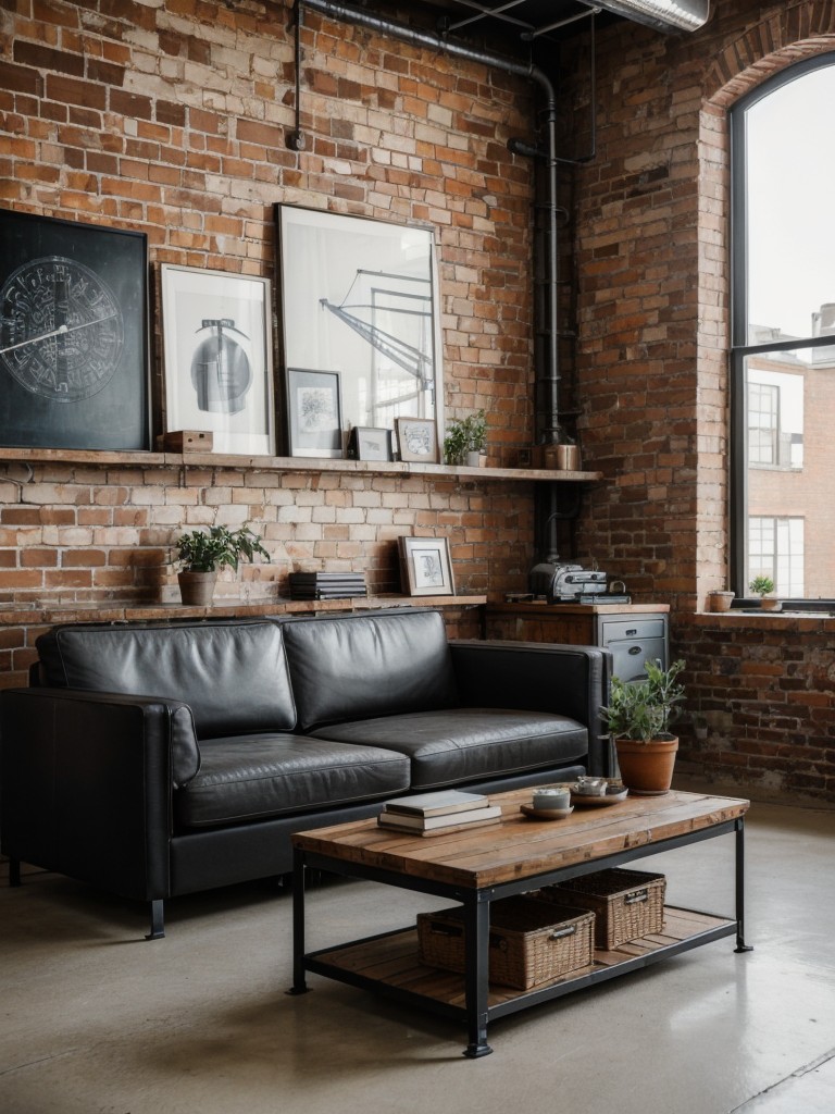 industrial-living-room-ideas-exposed-brick-walls-metal-accents-mix-modern-vintage-furniture-cool-urban-feel