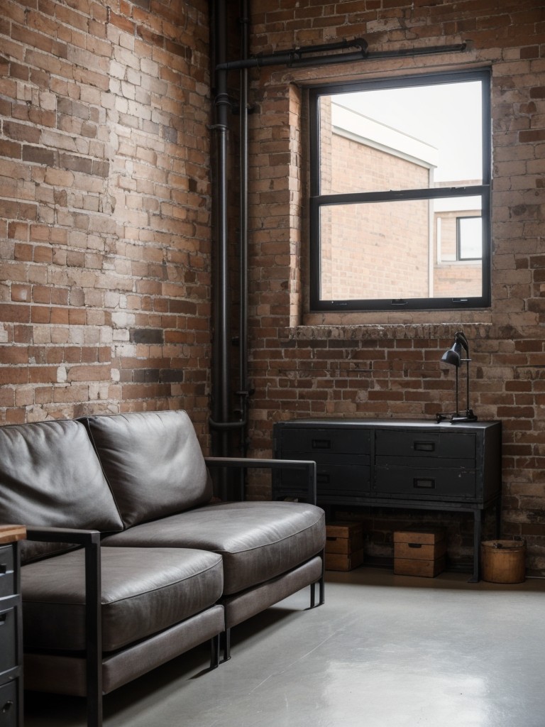 industrial-living-room-ideas-raw-edgy-aesthetic-incorporating-metal-accents-exposed-brick-walls-minimalist-furniture