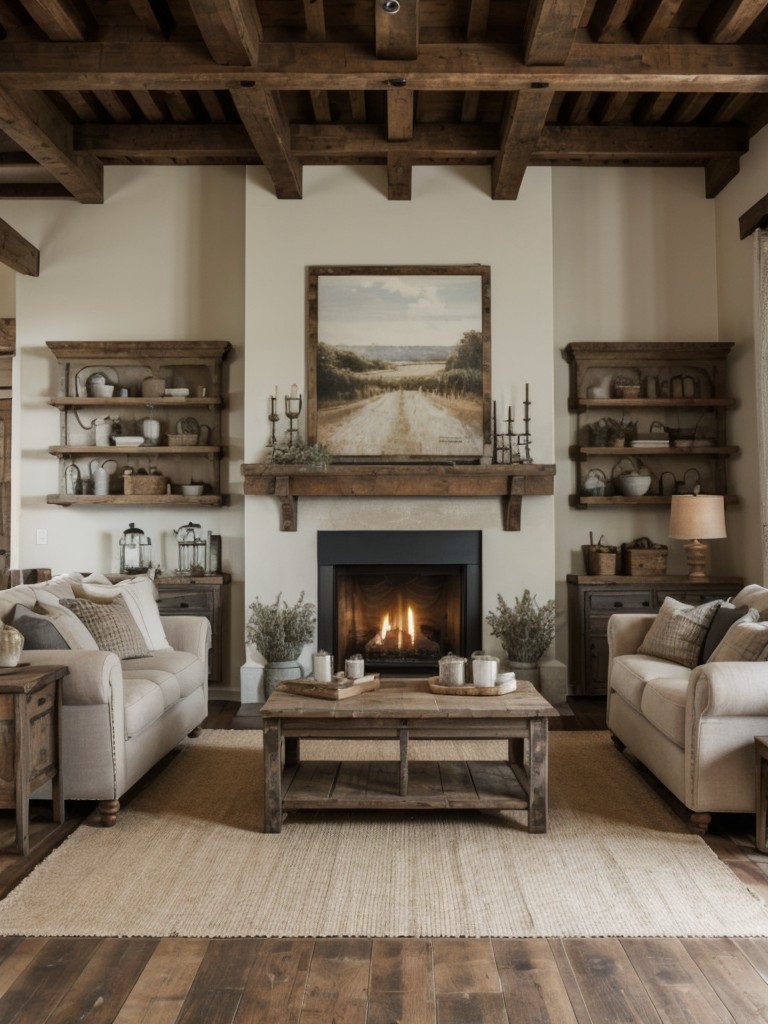 farmhouse-living-room-ideas-rustic-furniture-distressed-finishes-cozy-farmhouse-inspired-textiles