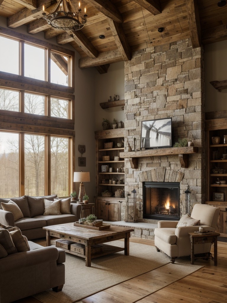 Creating a Cozy Living Room: Fireplace, Lighting, and Plush Seating ...