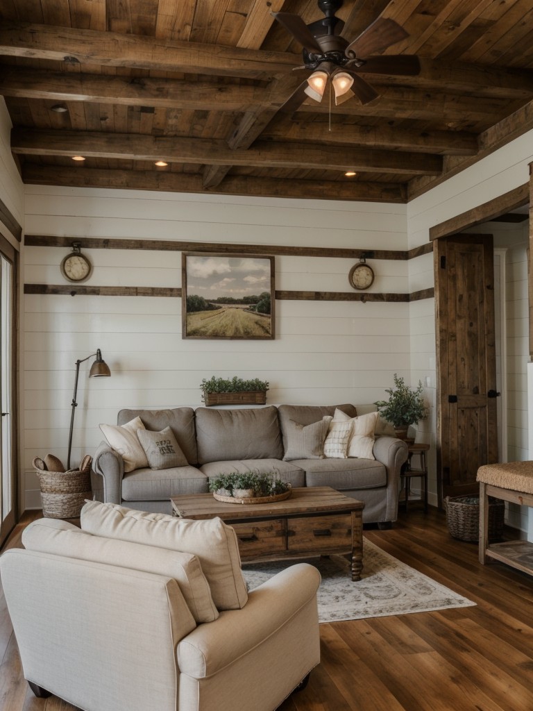 farmhouse-living-room-ideas-rustic-decor-vintage-furniture-shiplap-walls-charming-cozy-country-feel