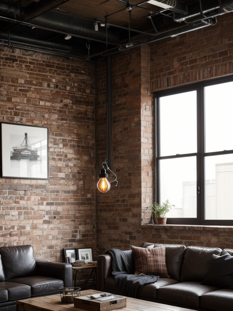 industrial-living-room-ideas-cool-urban-feel-incorporating-exposed-brick-walls-metal-furnishings-factory-inspired-lighting