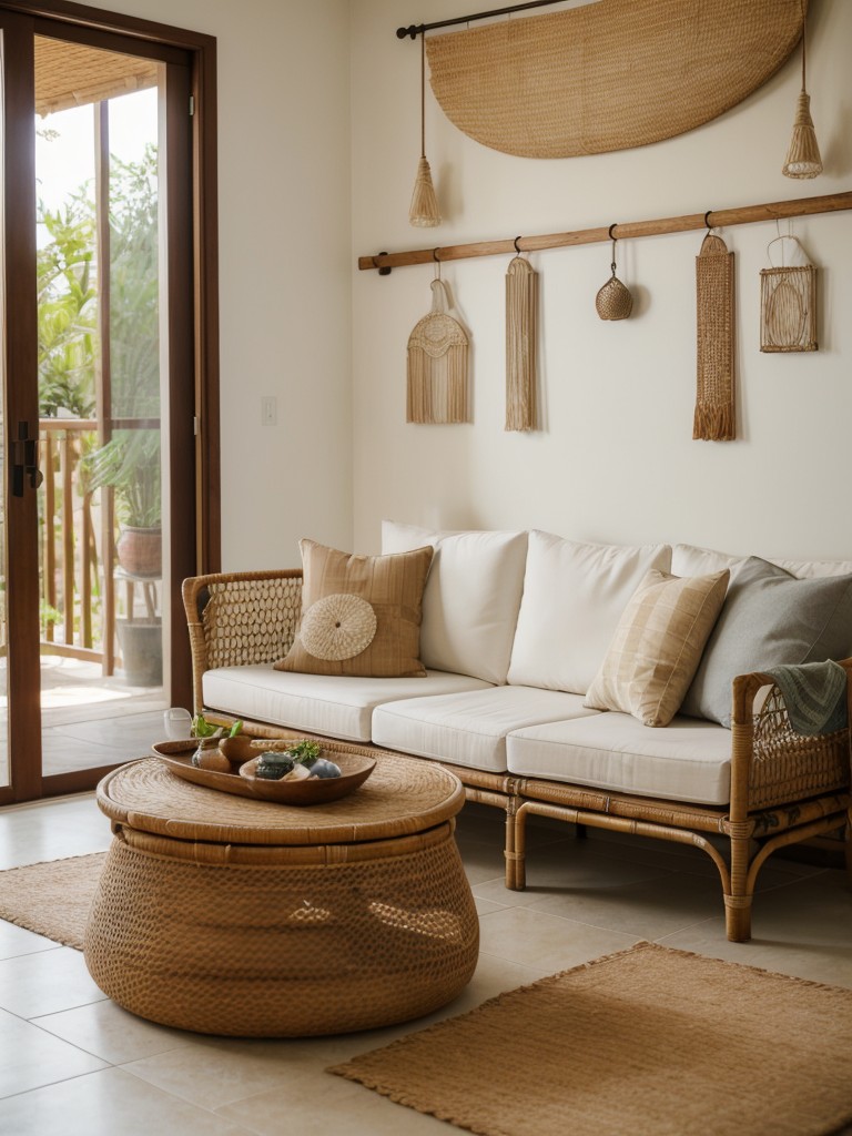 incorporating-floor-cushions-hanging-tapestries-rattan-furniture