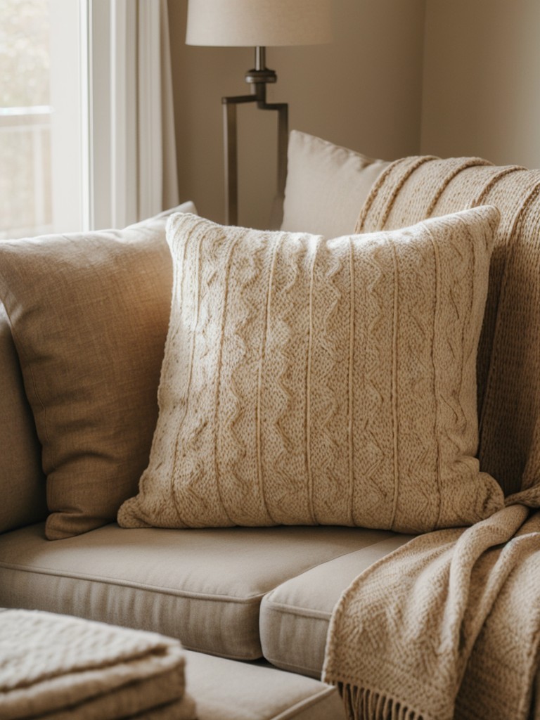 utilize-warm-toned-decor-elements-such-throw-pillows-blankets-cozy-inviting-vibe