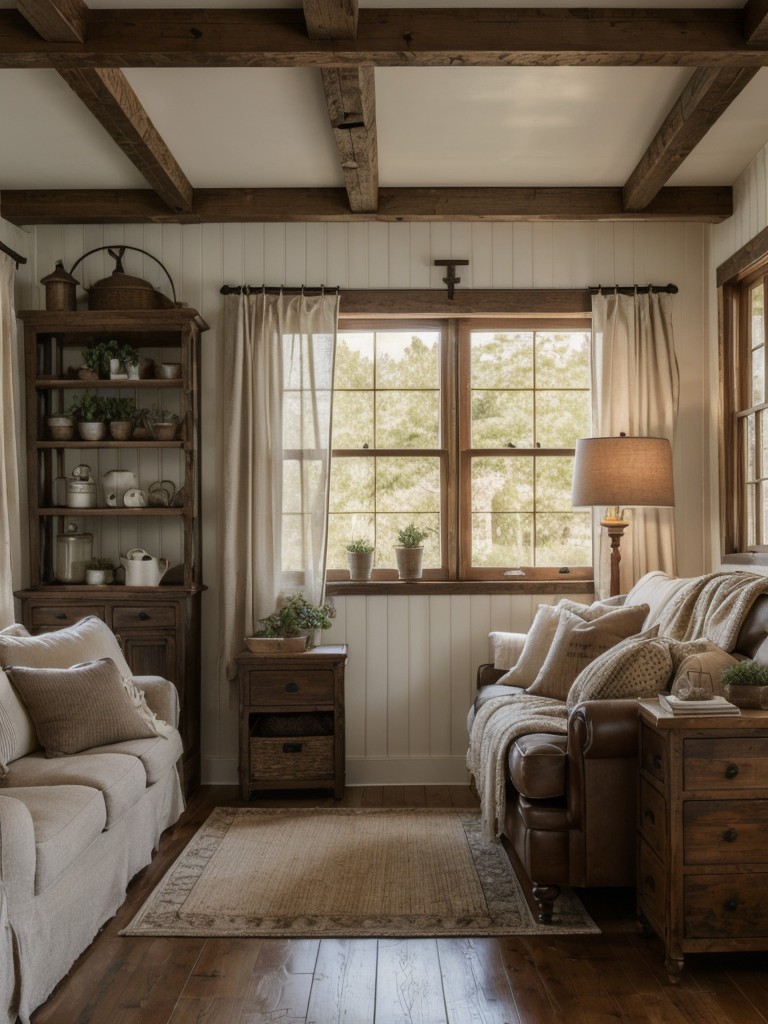 farmhouse-living-room-ideas-featuring-charming-rustic-aesthetic-vintage-furniture-farmhouse-inspired-accessories-cozy-textiles