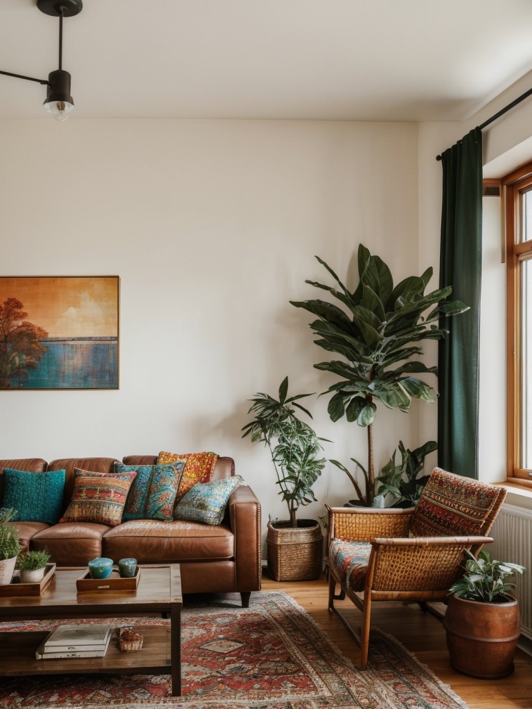 bohemian-living-room-inspiration-featuring-eclectic-decor-rich-textures-vibrant-colors-laid-back-artistic-atmosphere