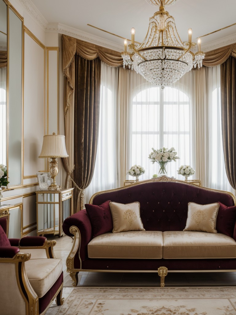 glamorous-living-room-luxurious-details-such-velvet-upholstery-crystal-chandeliers-mirrored-accents-touch-elegance