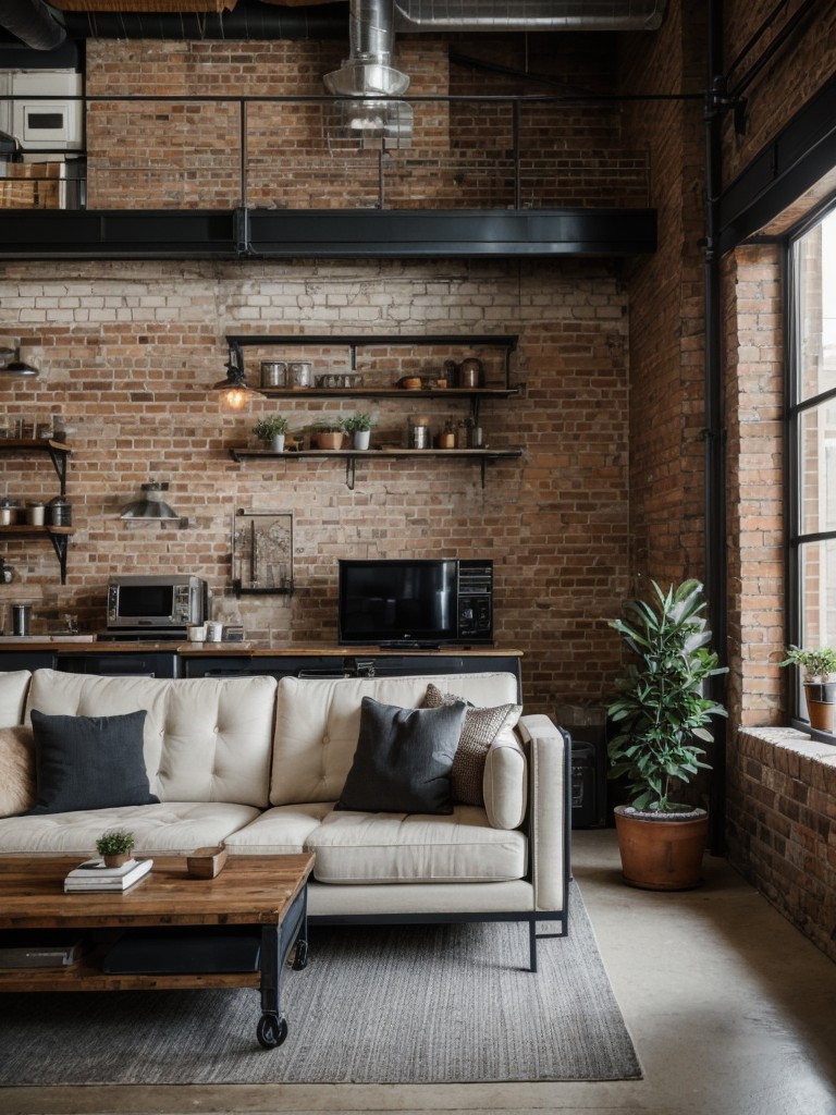 industrial-chic-living-room-exposed-brick-walls-metal-accents-mix-vintage-modern-furniture-edgy-urban-vibe