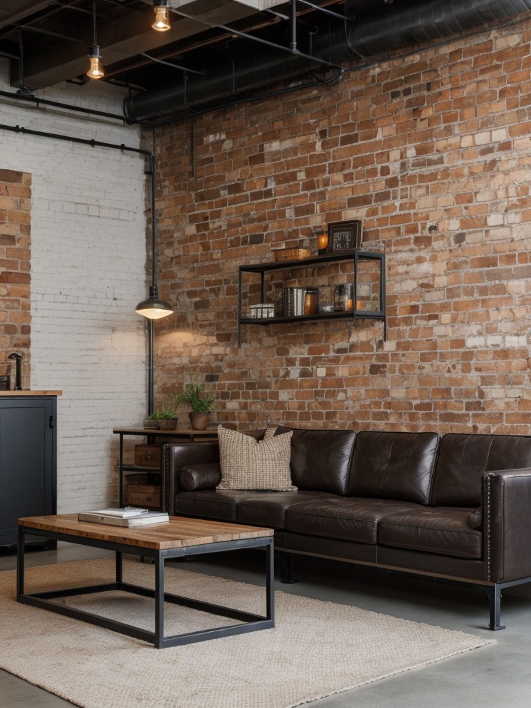 industrial-living-room-ideas-exposed-brick-walls-metal-accents-mix-vintage-modern-furniture-urban-edgy-look