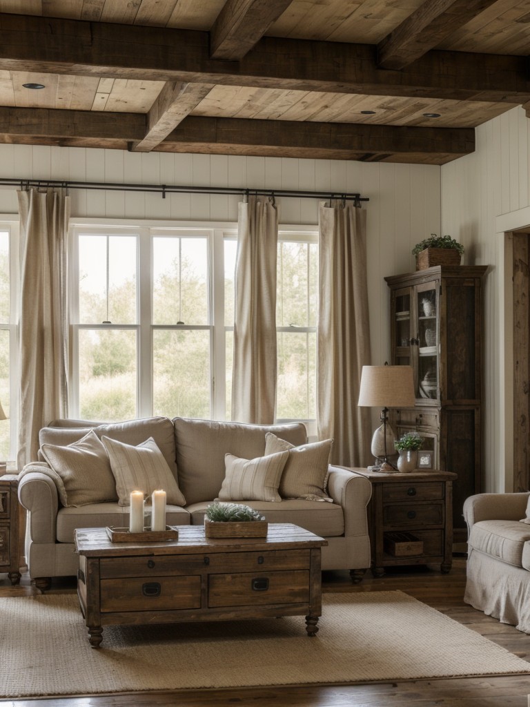 farmhouse-living-room-ideas-cozy-rustic-charm-incorporating-distressed-furniture-vintage-accents-neutral-color-palette