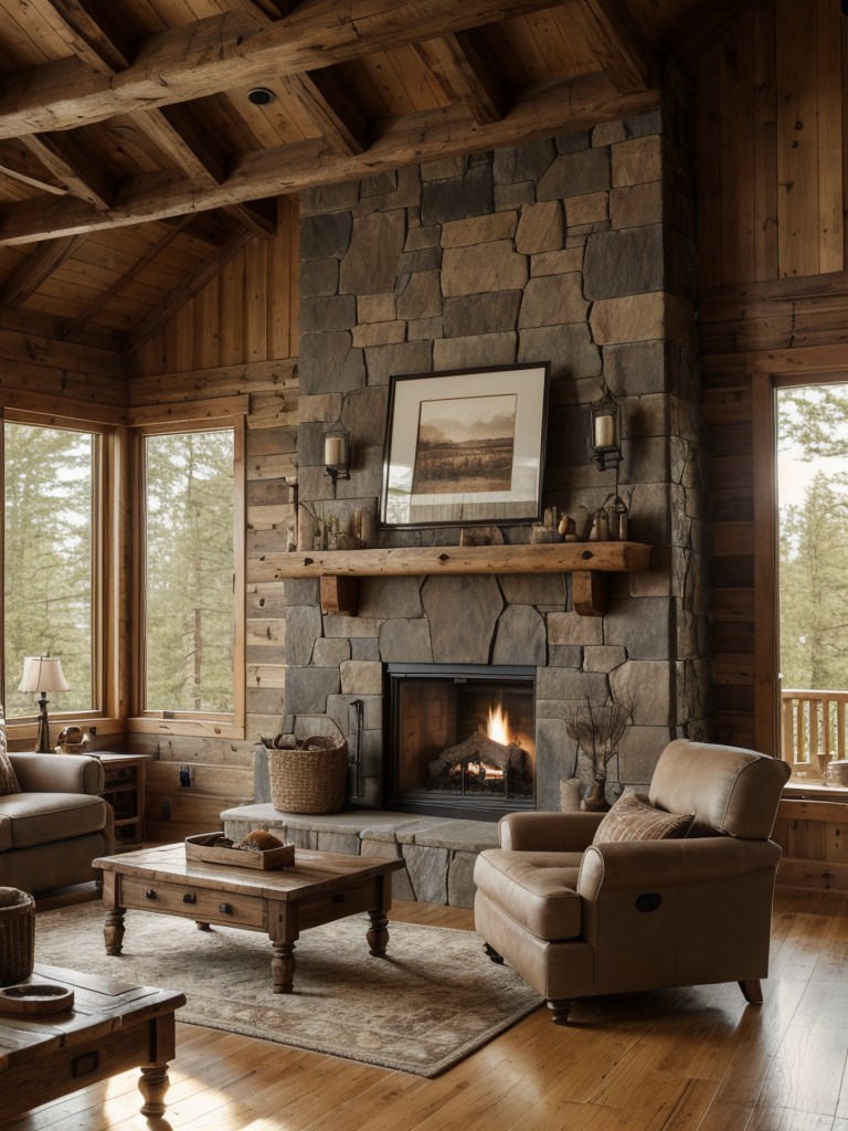 rustic-living-room-ideas-cozy-cabin-like-feel-featuring-natural-wood-accents-stone-fireplace-plaid-patterns-decor
