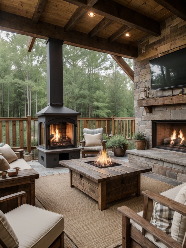 rustic-backyard-ideas-wooden-furniture-vintage-decor-charming-outdoor-fireplace-cozy-retreat