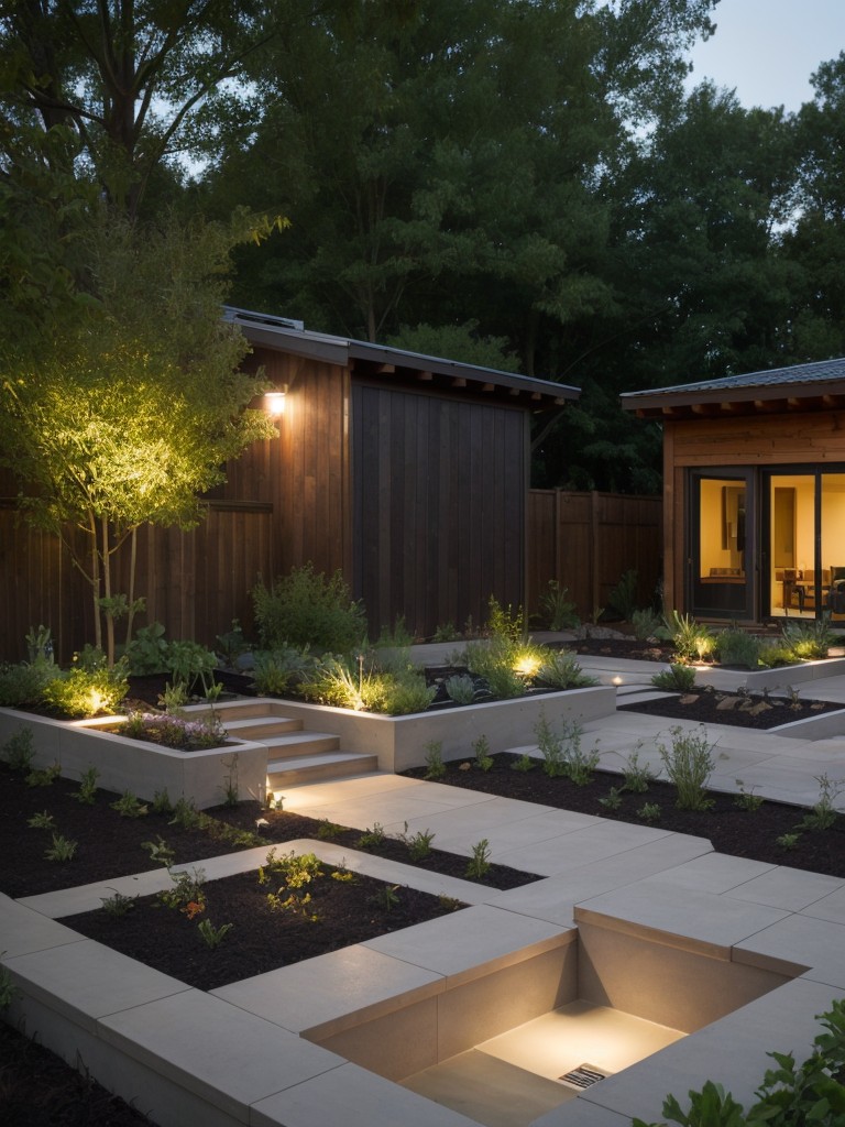 sustainable-backyard-ideas-solar-powered-lighting-rainwater-harvesting-system-vegetable-garden-eco-friendly-living