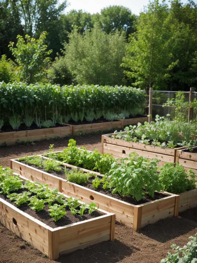 edible-garden-backyard-raised-vegetable-beds-fruit-trees-herb-garden-fresh-homegrown-produce